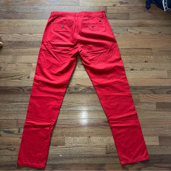 A|X Armani Exchange Men’s Red Pants 100% Cotton Size 33 - Picture 8 of 14